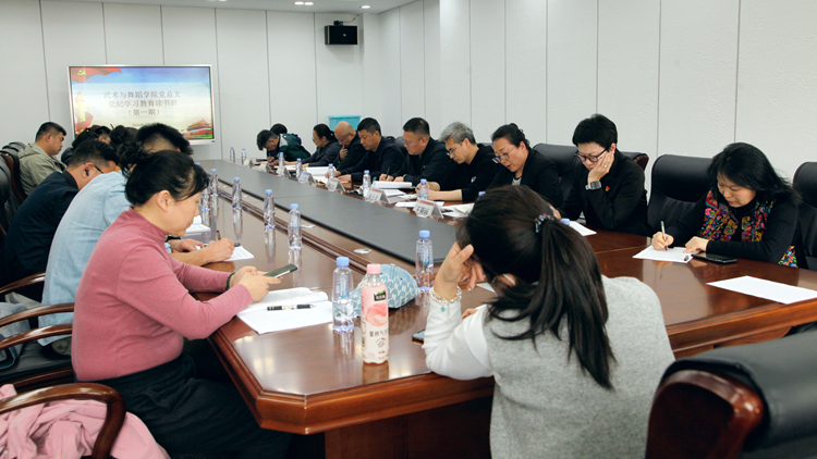 党委常委、副院长于文军督导武术与舞蹈学院党总支党纪学习教育第一期读书班