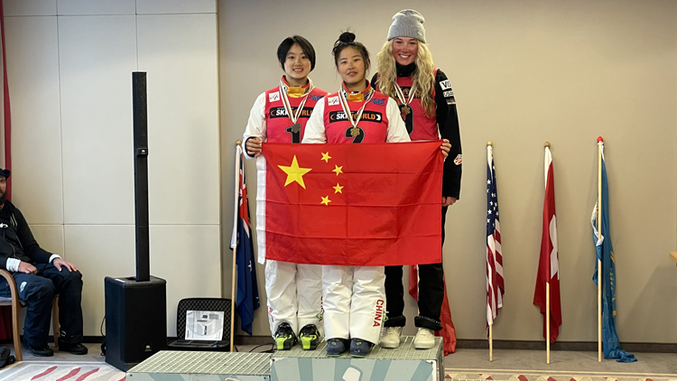 2022-2023年自由式滑雪空中技巧世界青年锦标赛我校运动员夺金