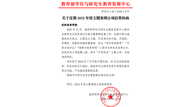 我校两项案例再获教育部学位与研究生教育发展中心2023年度主题案例立项