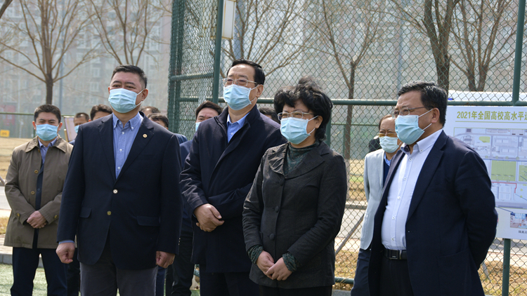 教育部副部长翁铁慧来校调研全国高水平运动队招生足球专项统考准备工作