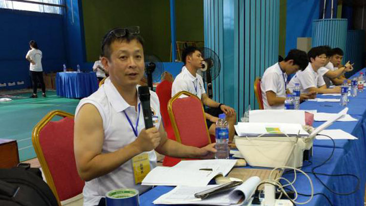 九三学社门传胜副教授执裁2019年辽宁省跳绳联赛（营口站）比赛